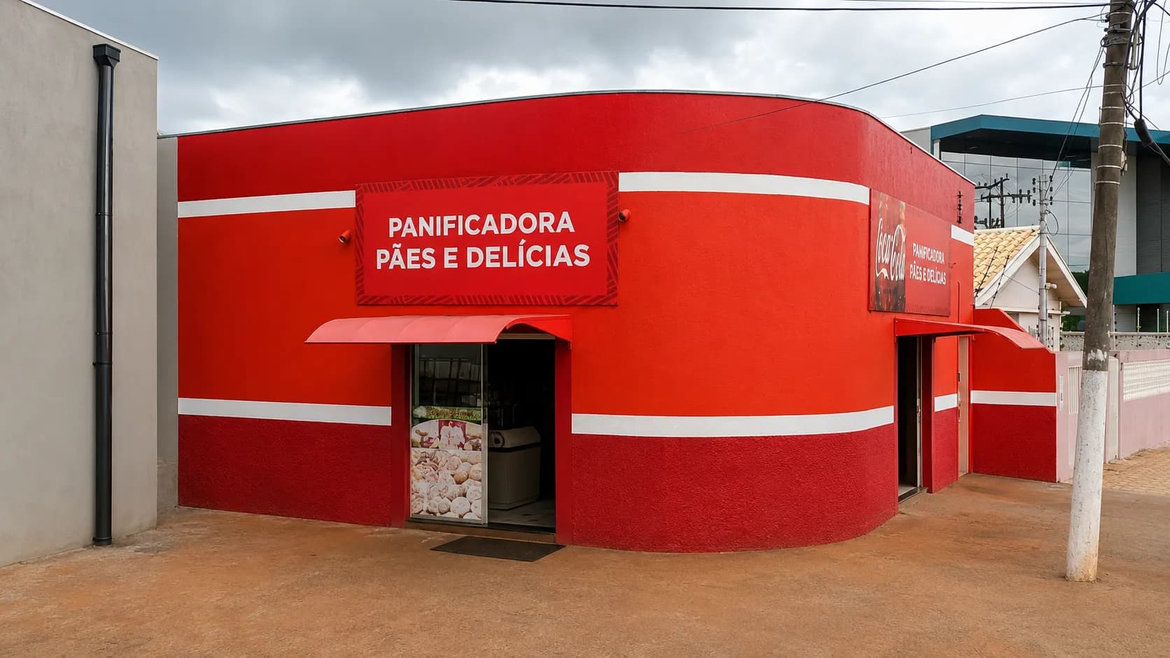 Fachada Pães e Delícias